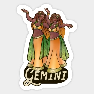 Gemini Belly Dancers Sticker